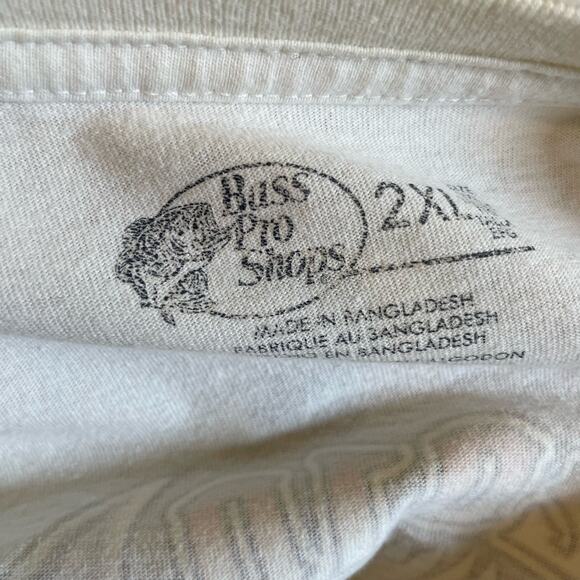 Sturgis 2XL Bass Pro Shops white short sleeve t-shirt biker motorcycle 2010 - Picture 4 of 8